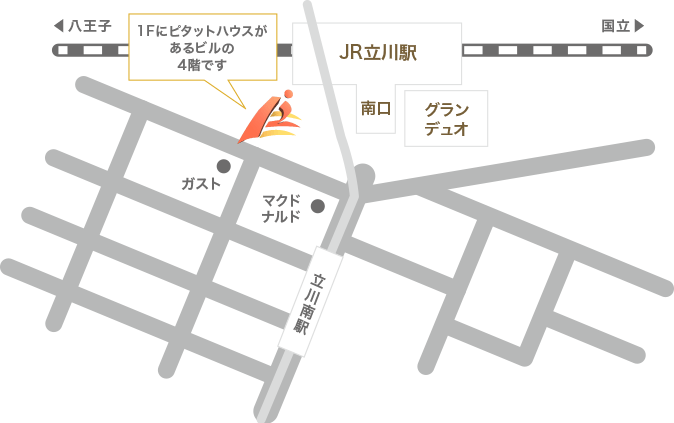 立川駅近隣マップ